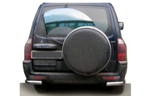 Mitsubishi Pajero Wagon III 1999-2006 Barra Trasera AK003 (Acero Inoxidable) foto 1