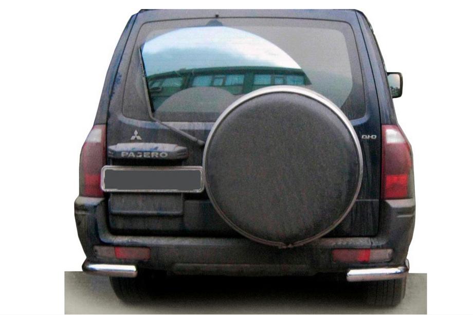 Mitsubishi Pajero Wagon III 1999-2006 Barra Trasera AK003 (Acero Inoxidable) Image