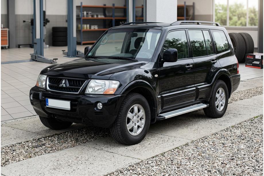 Mitsubishi Pajero Wagon III 1999-2006 Estribos Laterales Maya V2 (2 uds., Aluminio) Image
