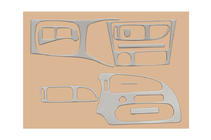 Mitsubishi Colt 1996-2004 Cubiertas de Panel de Salpicadero Aluminio foto 2