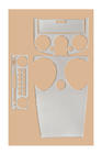 Mitsubishi Colt 2004-2012 Cubiertas de tablero (2004-2007) Madera foto 2