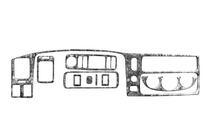 Mitsubishi Pajero Sport 1996-2007 Cubiertas de Panel de Salpicadero (2002-2007) Aluminio foto 6