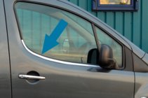 Citroen Berlingo 2008-2018 Molduras de Ventanas de Acero Inoxidable foto 1
