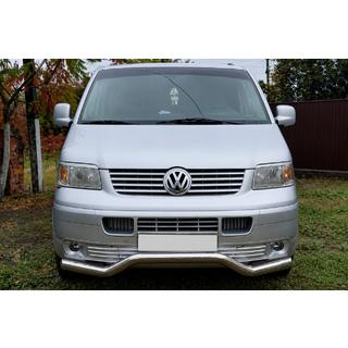 Defensa delantera Wave ST007 (acero inoxidable) Volkswagen T5 Transporter 2003-2010 foto 1