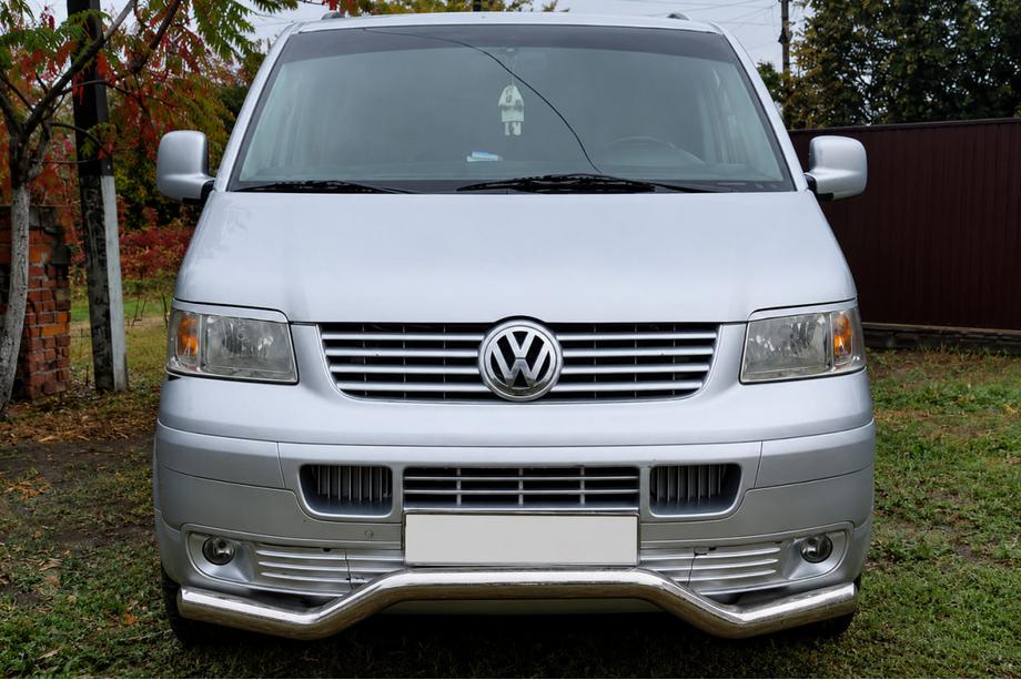 Volkswagen T5 Transporter 2003-2010 Defensa delantera Wave ST007 (acero inoxidable) Image