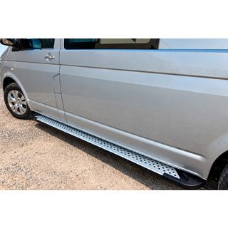 Estribos Laterales Allmond Grey (2 uds., Aluminio) Volkswagen T5 Transporter 2003-2010 foto 3