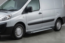 Citroen Jumpy 2007–2017 Estribos Laterales Allmond Grey (2 uds., Acero Inoxidable) foto 1