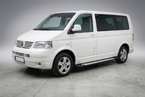 Volkswagen T5 Multivan 2003–2010 Estribos laterales tipo X5 (2 uds., aluminio) Batalla Larga foto 1