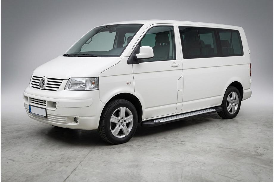 Volkswagen T5 Multivan 2003–2010 Estribos laterales tipo X5 (2 uds., aluminio) Batalla Larga Image