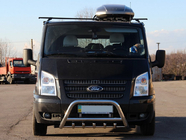 Ford Transit 2000–2014 Defensa Delantera WT003 (2006-2014, Acero Inoxidable) foto 3