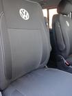 Volkswagen T5 Caravelle 2004-2010 Fundas de Asientos de Coche (Cuero Ecológico y Tela, Premium) Juego completo interior y asientos delanteros (1+1) foto 11