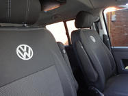 Volkswagen T5 2010-2015 Fundas de Asientos de Coche (Polipiel↗Tela, Premium) foto 9