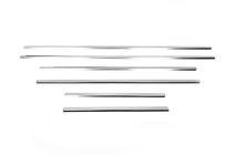 Volkswagen Touareg 2002–2010 Molduras inferiores de ventana acero inoxidable (6 uds) foto 3