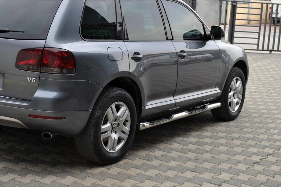 Volkswagen Touareg 2002–2010 Barras Laterales (2 uds., Acero Inoxidable) Foto 1