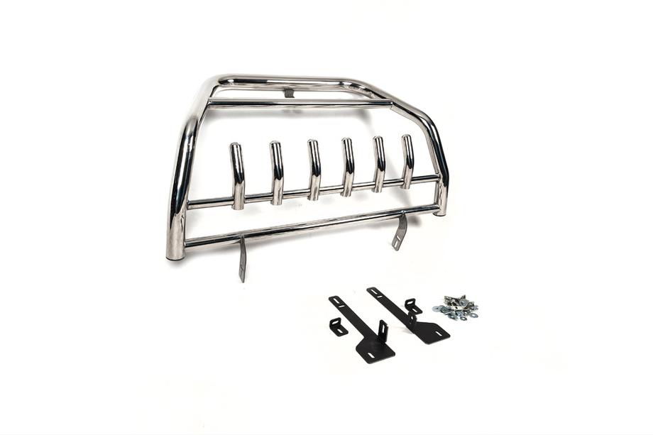 Volkswagen Touareg 2002–2010 Defensa Delantera WT003 Special (Acero Inoxidable) Foto 8