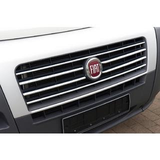 Cubiertas de Parrilla Cromadas 2006-2014 (6 piezas, Acero Inoxidable) Fiat Ducato 2006-2025 foto 1