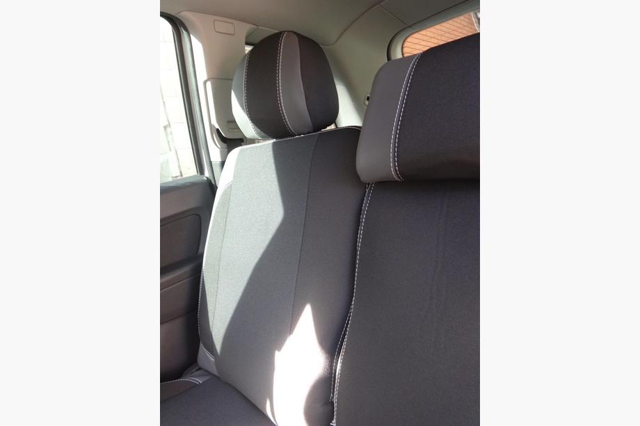 Opel Zafira B 2005–2011 Fundas de Asientos de Coche (Polipiel↗Tela, Premium) Foto 4