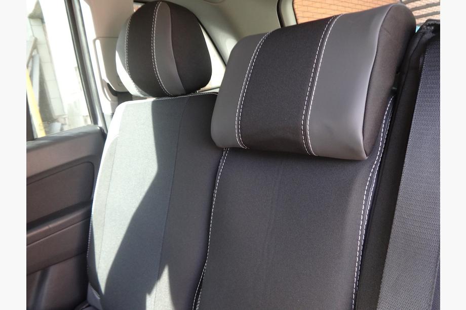 Opel Zafira B 2005–2011 Fundas de Asientos de Coche (Polipiel↗Tela, Premium) Foto 5