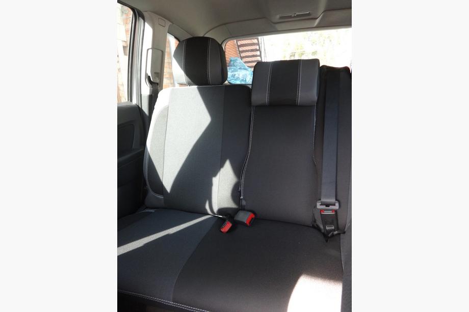Opel Zafira B 2005–2011 Fundas de Asientos de Coche (Polipiel↗Tela, Premium) Foto 12