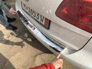 Volkswagen Touran 2010-2015 Protector de Parachoques Trasero Carmos Acero Inoxidable foto 3