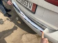Volkswagen Touran 2010-2015 Protector de Parachoques Trasero Carmos Acero Inoxidable foto 4