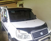Fiat Doblo I 2001-2005 Visera para parabrisas (negro brillo, 5mm) foto 13