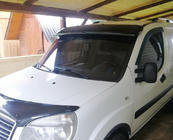 Fiat Doblo I 2001-2005 Visera para parabrisas (negro brillo, 5mm) foto 14