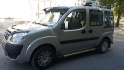 Fiat Doblo I 2001-2005 Visera para parabrisas (negro brillo, 5mm) foto 6