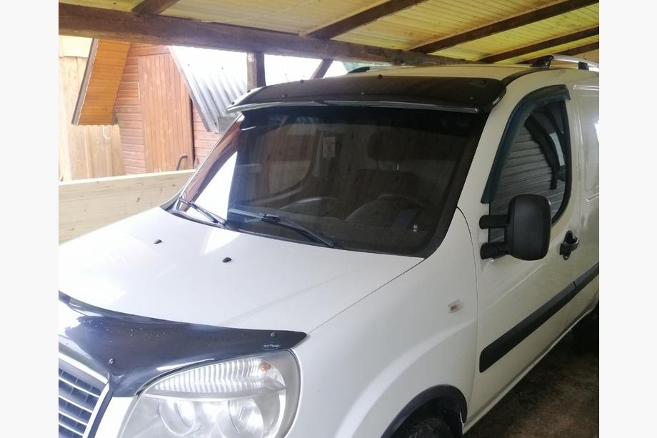 Fiat Doblo I 2001-2005 Visera para parabrisas (negro brillo, 5mm) Foto 14