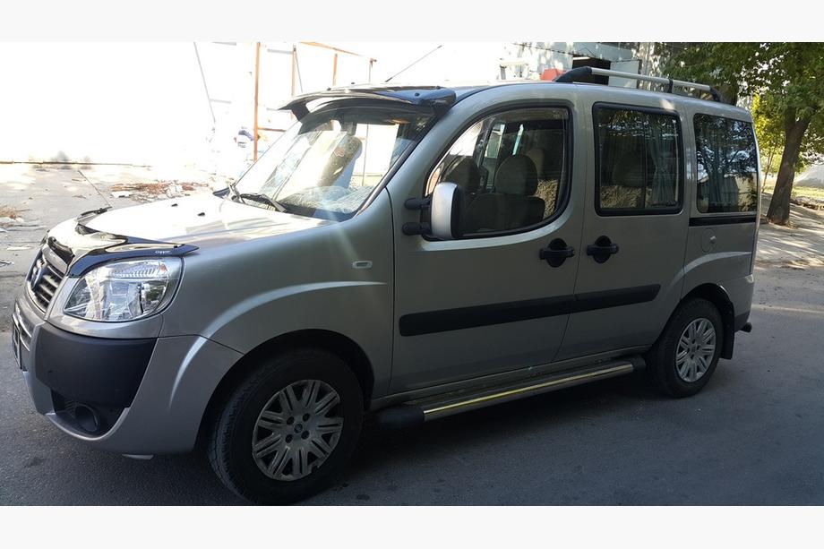 Fiat Doblo I 2001-2005 Visera para parabrisas (negro brillo, 5mm) Foto 6