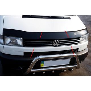 Cubiertas de Parrilla Cromadas Capó Recto (8 uds, Acero Inoxidable) Volkswagen T4 Caravelle/Multivan 1990–2003 foto 1