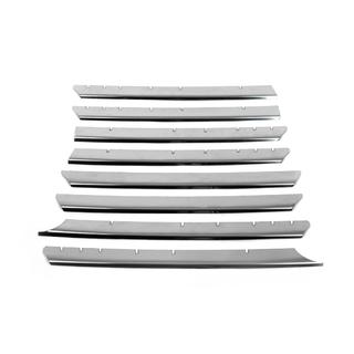 Cubiertas de Parrilla Cromadas Capó Recto (8 uds, Acero Inoxidable) Volkswagen T4 Caravelle/Multivan 1990–2003 foto 3