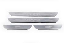 Kia Ceed 2007-2012 Protecciones de umbral Carmos (4 uds, acero inoxidable) foto 2