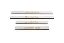 Mercedes E-class W210 1995-2002 Embellecedores de estriberas Carmos acero inoxidable 4 piezas foto 2