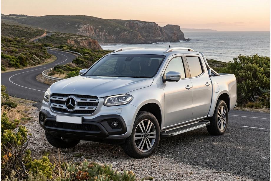 Mercedes X class 2017-2020 Estribos Laterales RedLine V1 (2 uds., Aluminio) Image