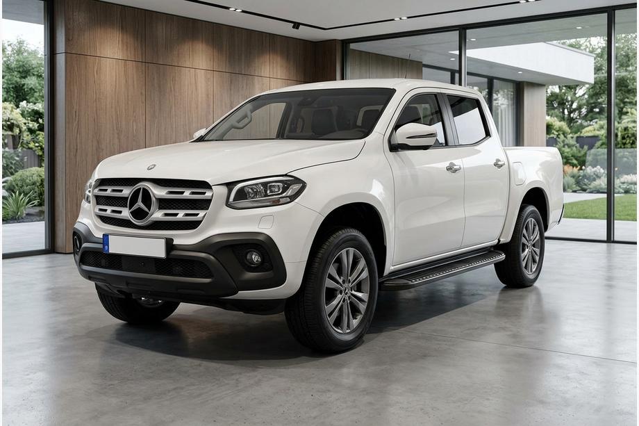 Mercedes X class 2017-2020 Estribos Laterales Tayga Black V1 (2 uds., Aluminio) Image