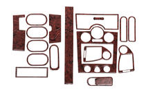 Renault Megane II 2004-2009 Juego de molduras de salpicadero 17 piezas (Meric, Turquía) Aluminio foto 3