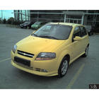 Chevrolet Aveo T200 2002-2008 Labio de parachoques delantero (imprimado para pintar) foto 2