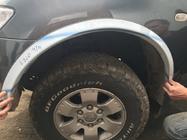 Mitsubishi L200 2006-2015 Molduras de aleta de acero inoxidable (4 uds) foto 4