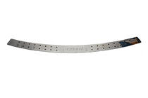 Volkswagen Caddy 2004-2010 Protector de parachoques trasero recto (con puntos negros, acero inoxidable) foto 2