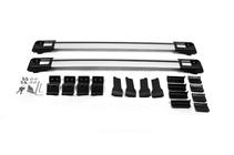 Dacia Duster 2018-2024 Barras de techo para rieles con llave Wingbar V1 (2 uds) Negro foto 3