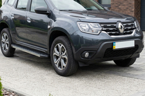 Renault Duster 2018-2024 Estribos laterales DURU (2 uds, aluminio) foto 1