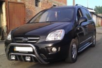 Kia Carens 1999-2012 Barras Laterales de Acero Inoxidable foto 2
