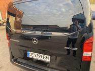 Mercedes Vito/V-class W447 2014- Moldura de luneta trasera (cristal pequeño) acero inoxidable foto 4