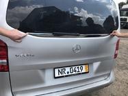 Mercedes Vito/V-class W447 2014- Moldura de luneta trasera (cristal pequeño) acero inoxidable foto 5