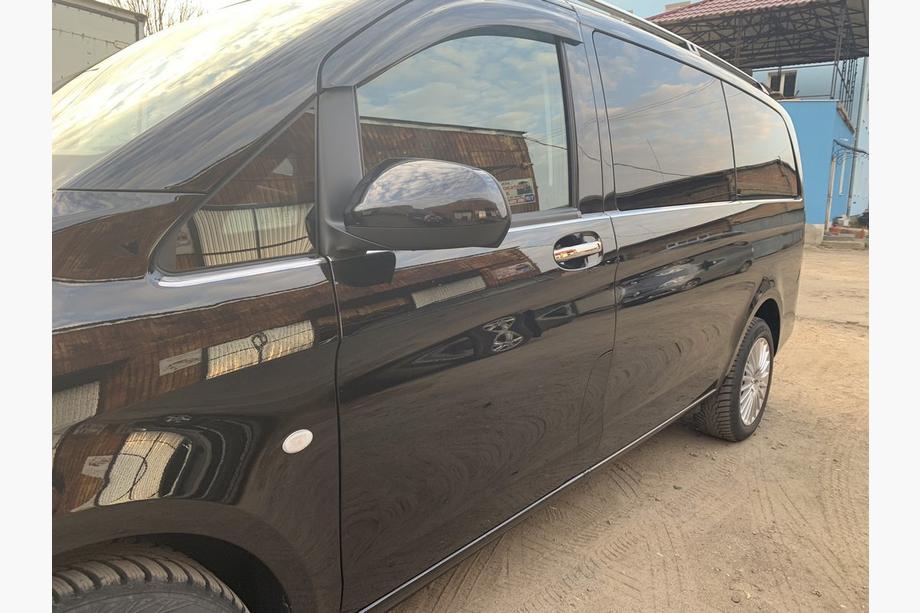Mercedes Vito/V-class W447 2014- Molduras inferiores de ventana en acero inoxidable a lo largo completo (8 uds.) Foto 4