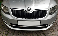 Skoda Octavia III A7 2013-2019 Protector de parachoques delantero de acero inoxidable 13-17 foto 5