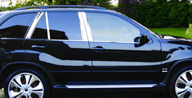BMW X5 F15 2013-2018 Molduras de Acero Inoxidable para Pilares de Puerta foto 1