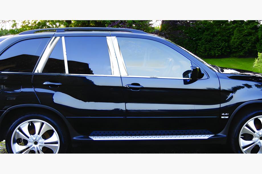 BMW X5 F15 2013-2018 Molduras de Acero Inoxidable para Pilares de Puerta Image