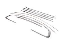 BMW X6 E71 2008–2014 Juego completo de molduras de ventana en acero inoxidable (10 piezas) foto 3